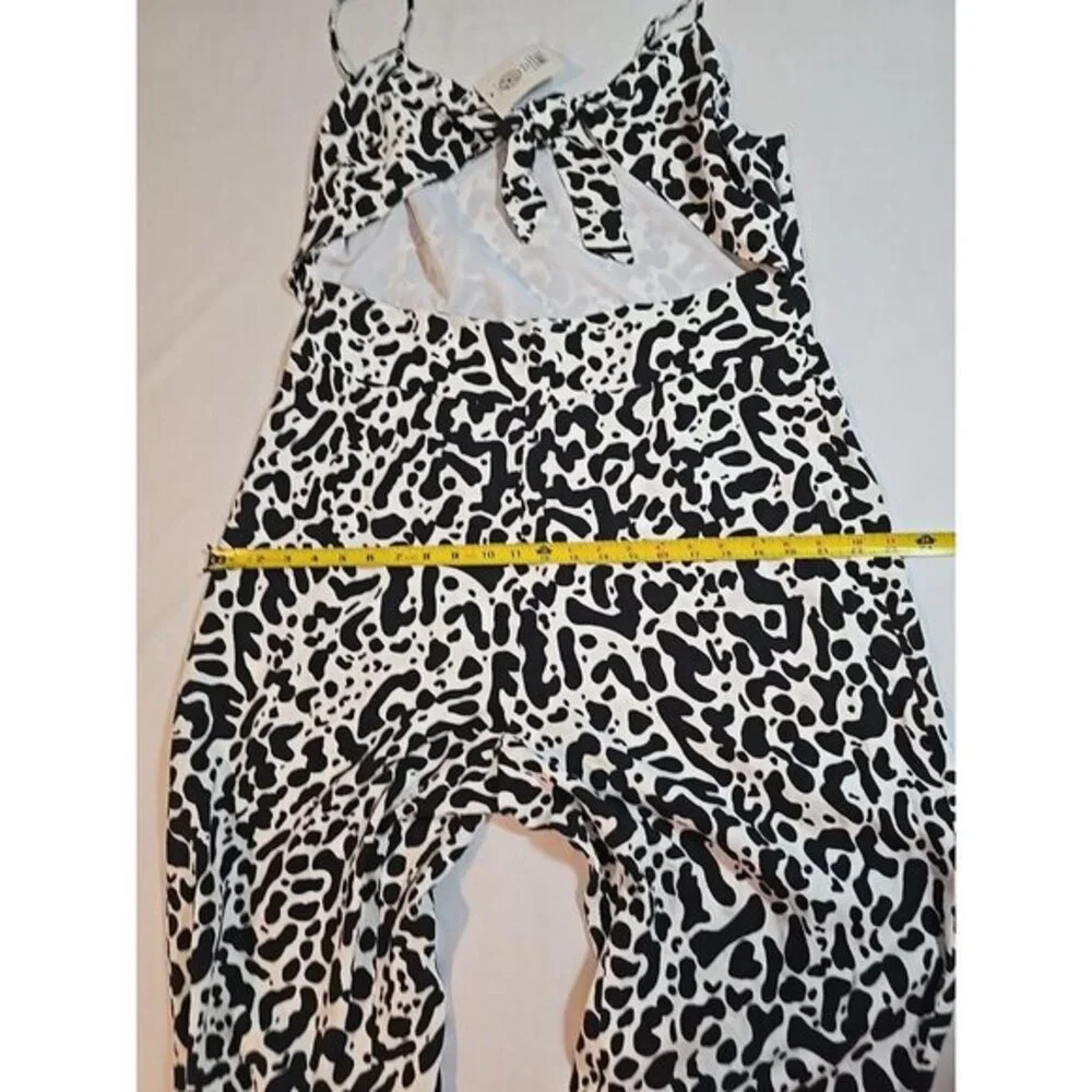 Lita by Ciara Revolve Tie Front Jumpsuit In King Cheetah‎ Print Size XXL New